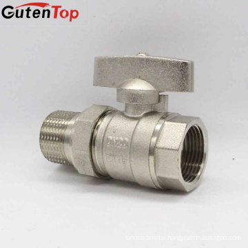 Gutentop Italy Style Butterfly Handle M/F threaded Forged Brass Ball Valve